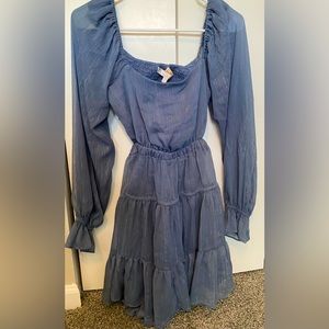 Blue Wayf ruffle mini dress from Dillard’s